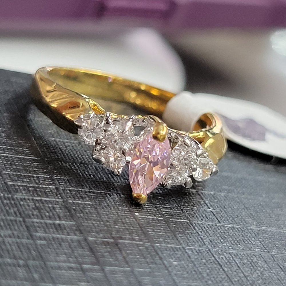 Promise Ring Pink Sapphire October BirthStone RSC COVENANT